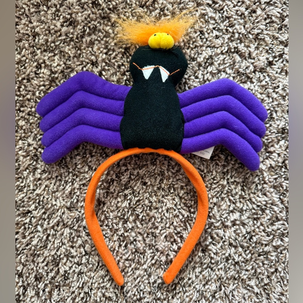 Purple and Orange Spider Headband